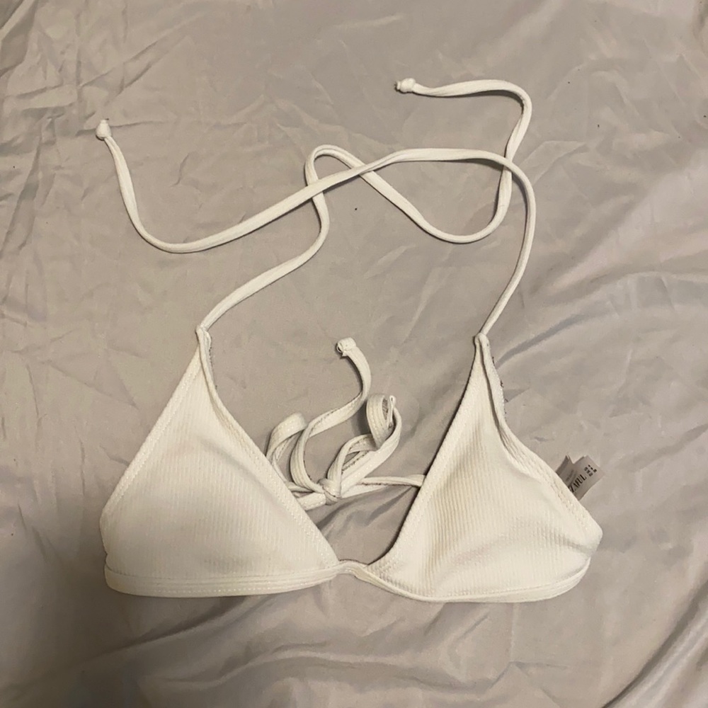 White bikini top